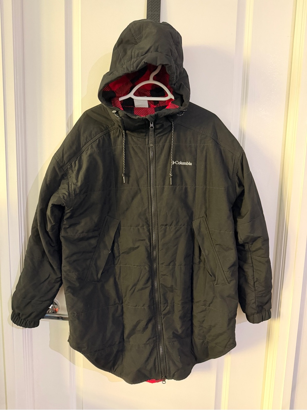 Columbia Women’s Quilted Hooded Coat – Teal Green – Size Medium